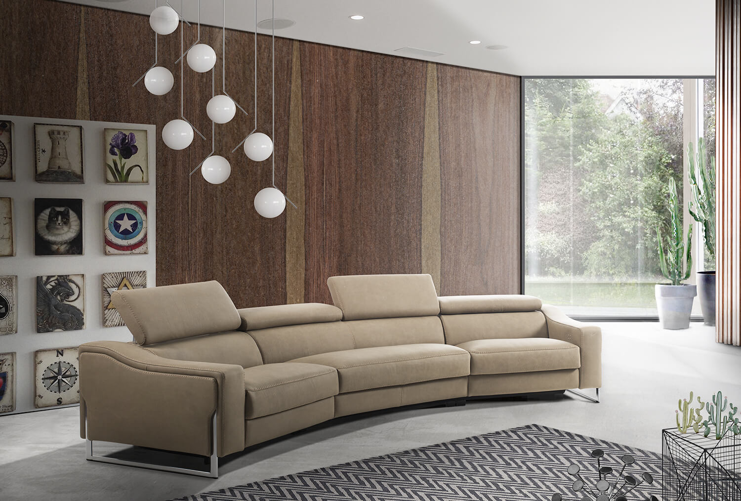 Canapé cuir relax MOLDER Gorini contemporain VAZARD home