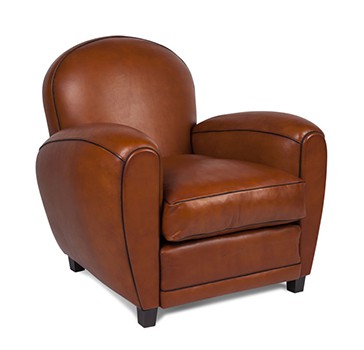 Fauteuil Club Cap Horn Tissu Ou Cuir E-CL03T-T8 ou E-CL03V01