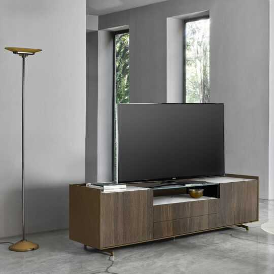 Meuble tv suspendu design LAMPO L5C60 - contemporain VAZARD home